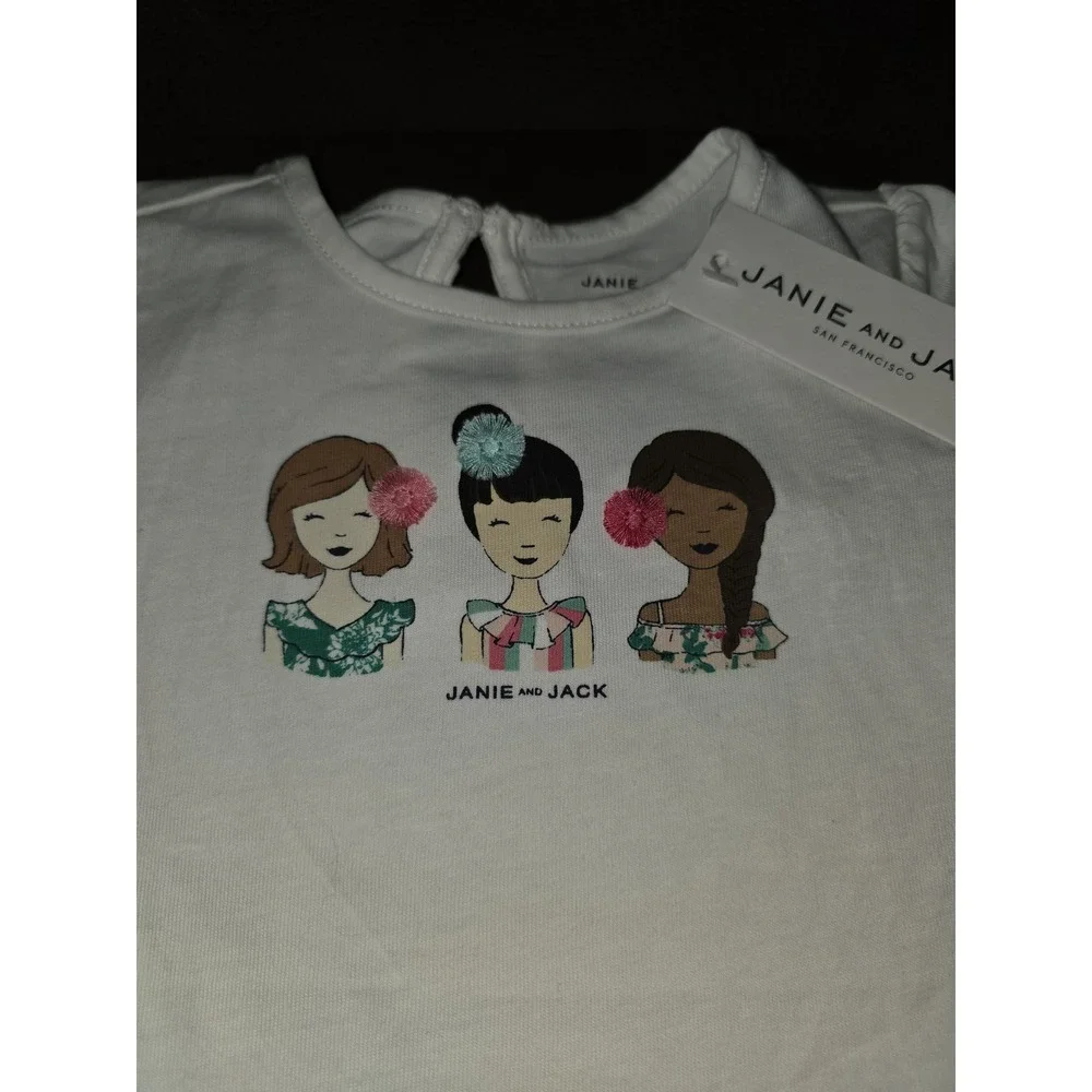 Janie and jack the petal scene girls top size 2t nwt